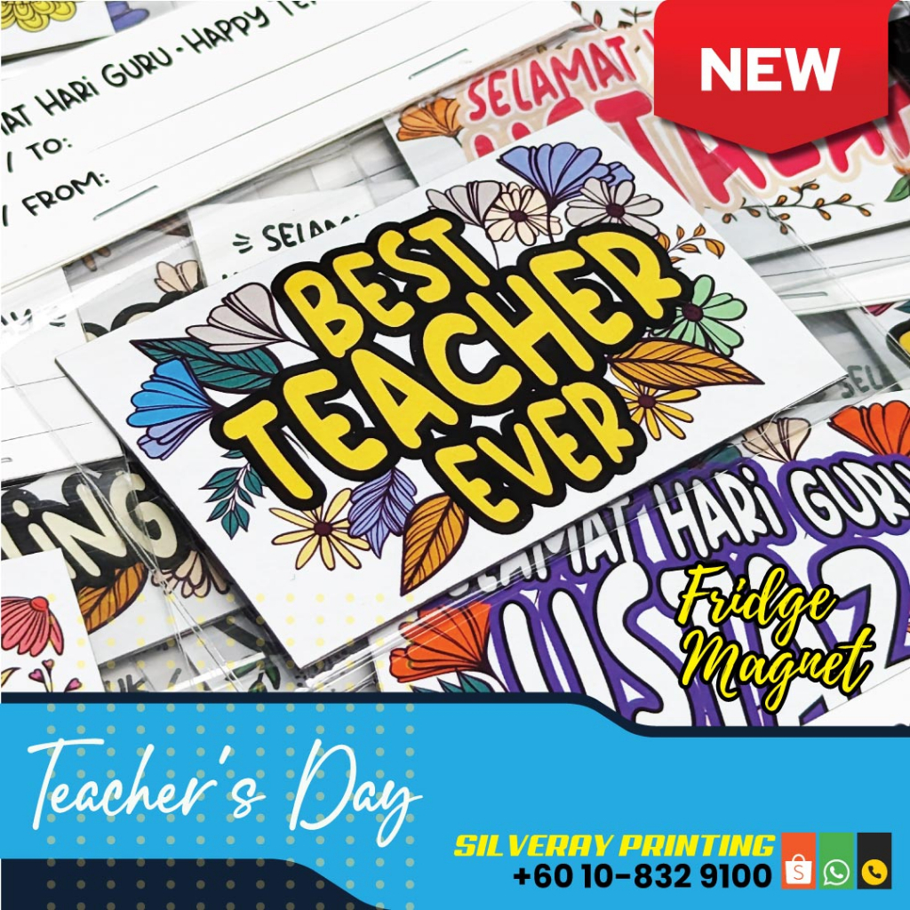 Hadiah Hari Guru Teacher S Day Gift Fridge Magnet Ucapan Hari Guru Shopee Malaysia