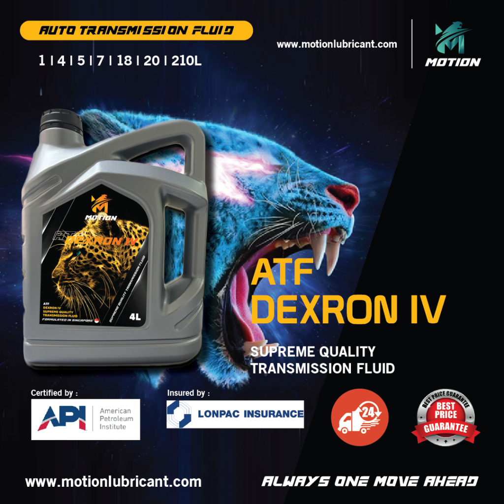 MOTION ATF TYPE IV / DEXRON 4 DEXRON IV 4L FULLY SYNTHETIC AUTOMATIC ...