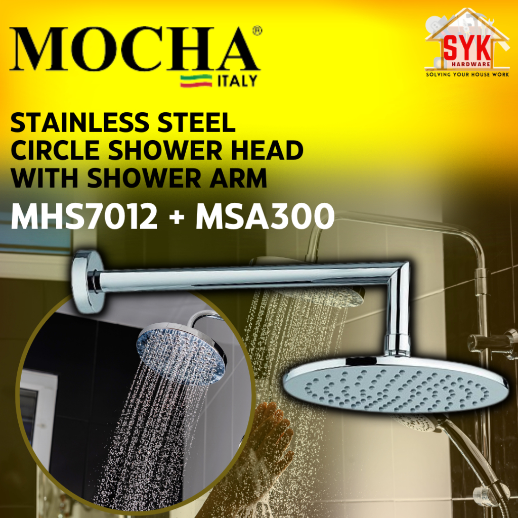 SYK Mocha MHS7012 MSA300 Stainless Steel Bathroom Toilet Showerhead