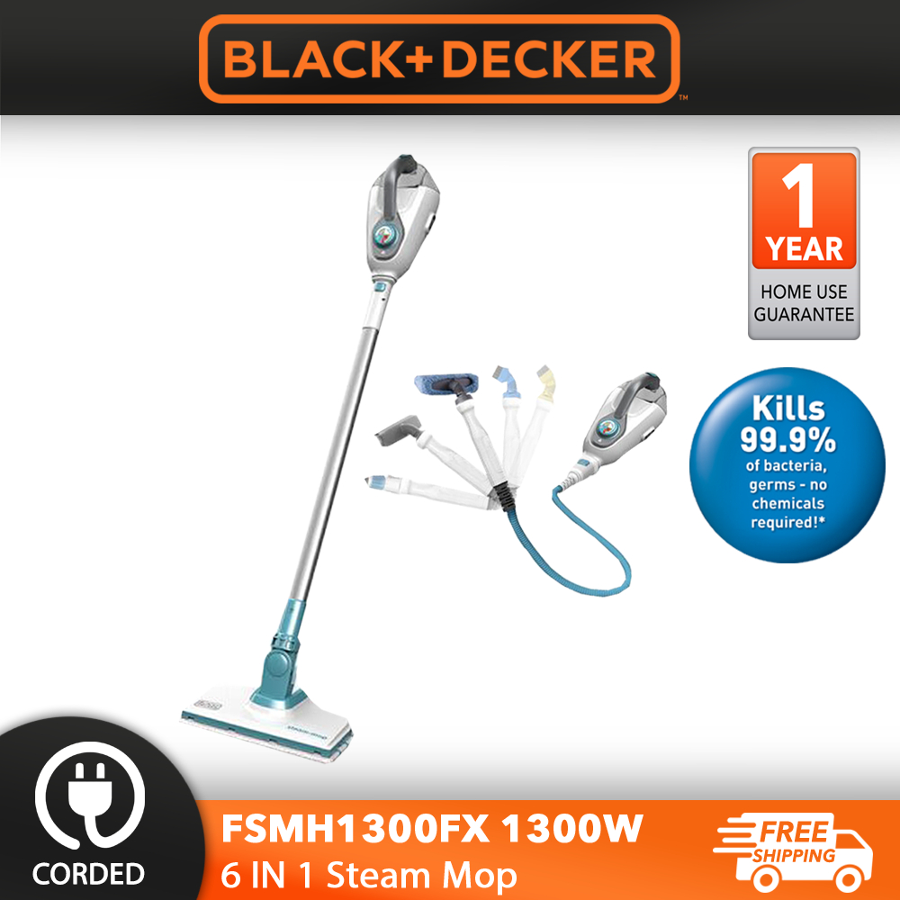 BLACK & DECKER FSMH1300FX 6 In 1 MultiFloor Steam Mop Home Cleaner