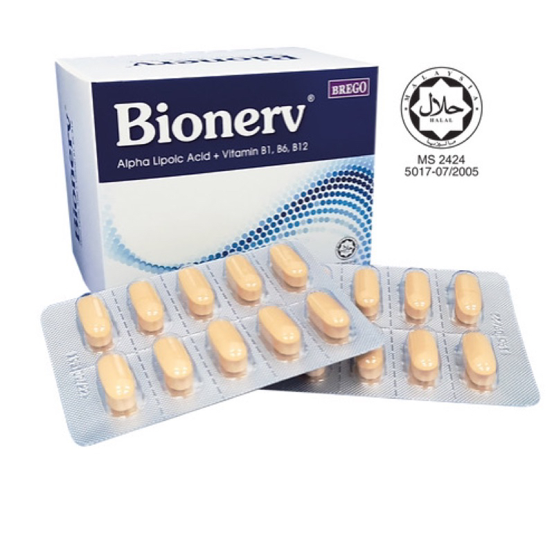 Bionerv (60’s) Alpha Lipoic Acid + Vitamin B1, B6, B12 Shopee Malaysia