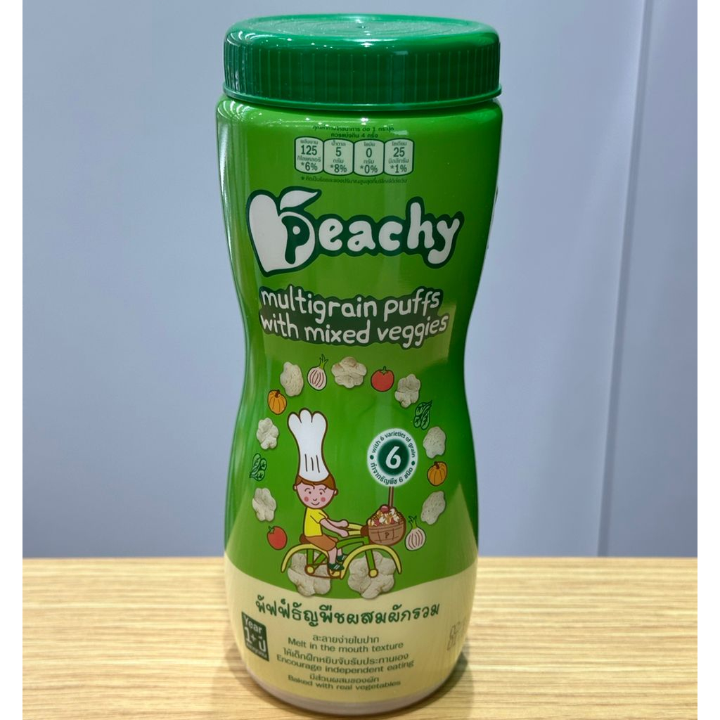 PEACHY MULTIGRAIN PUFFS WITH MIXED VEGGIES (40G) | Shopee Malaysia