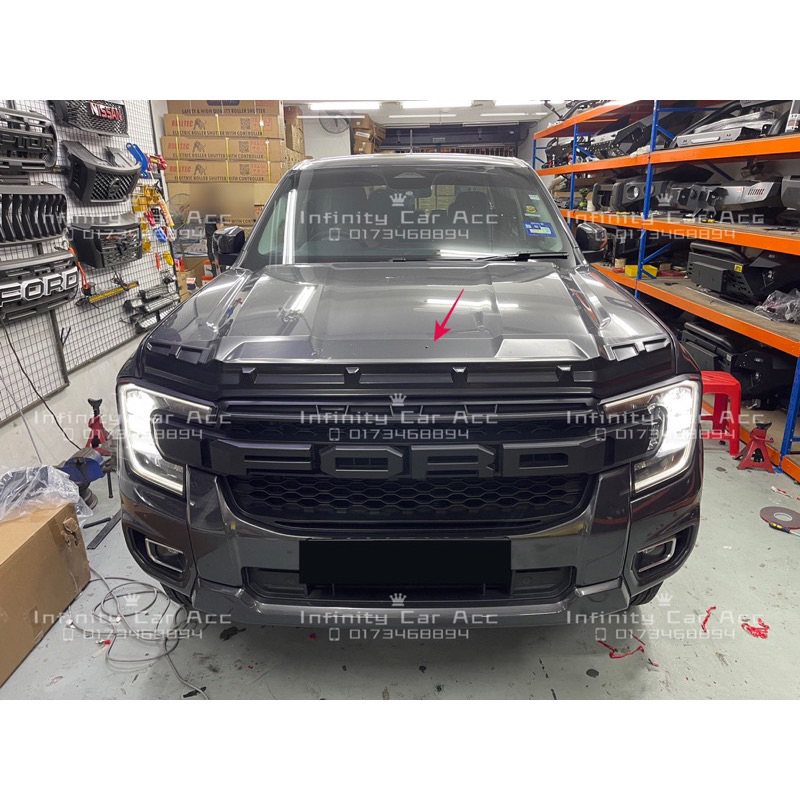 Ford Ranger T9 2022 2023 XL XLT XLT Plus Wildtrak Front Bonet Bonnet ...