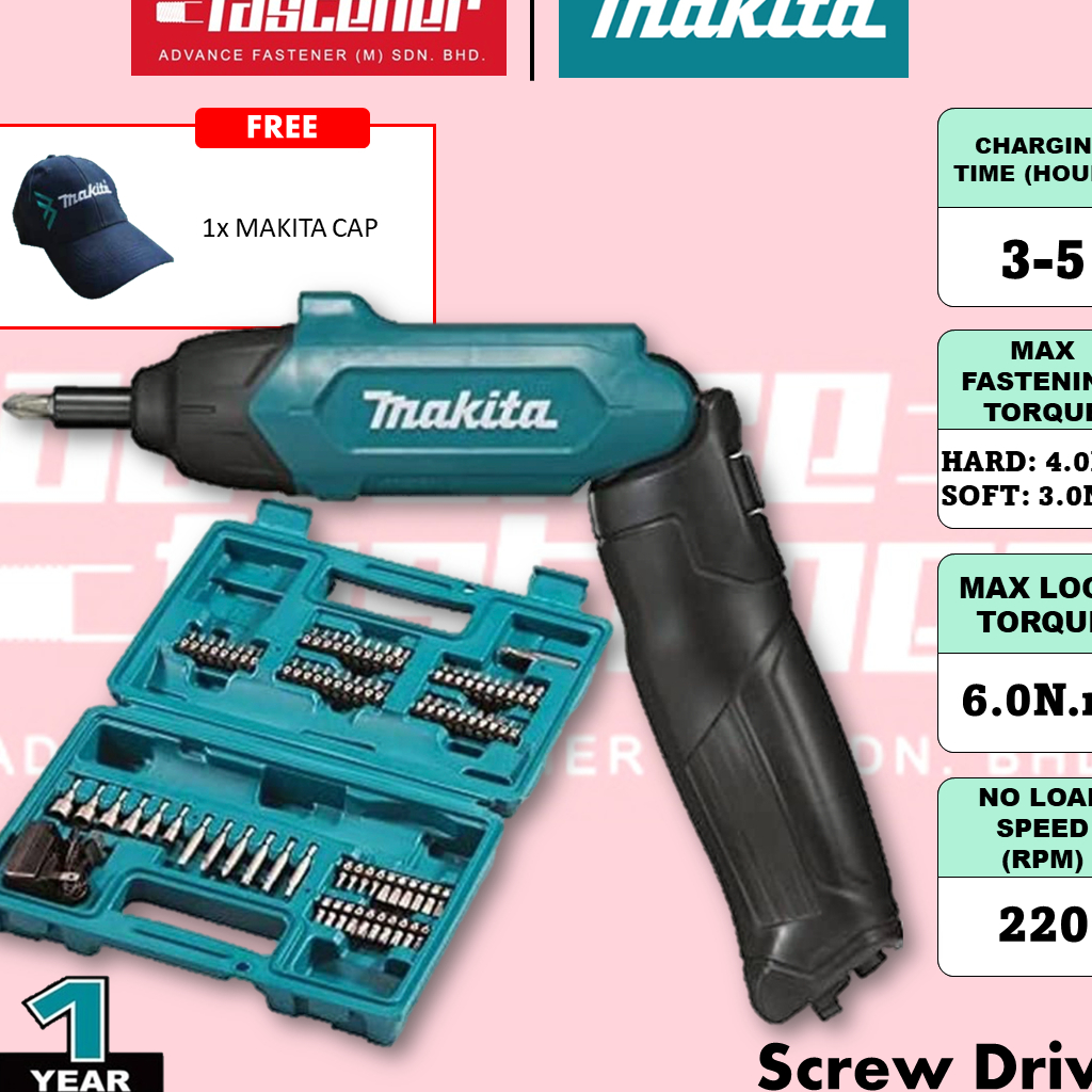 MAKITA DF001DW 3.6V InLine Cordless Screw Driver Shopee Malaysia