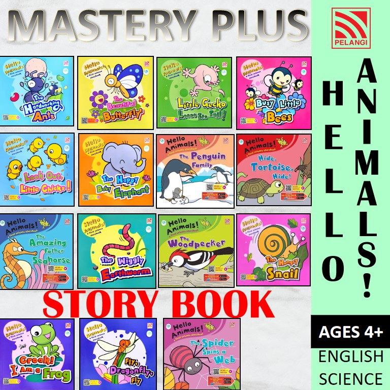 STORY BOOK : HELLO ANIMALS! A FIRST SCIENCE STORYBOOK 1-15 / English AR ...