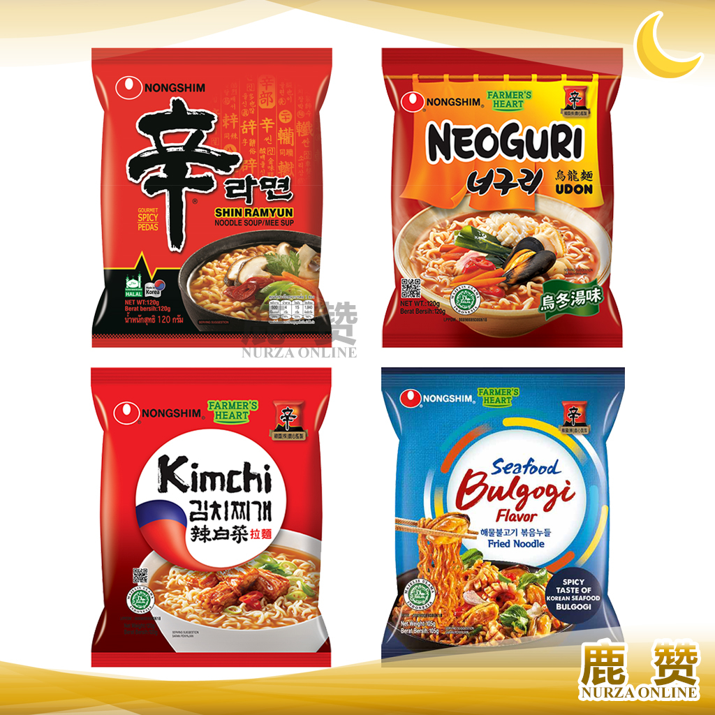 Nongshim Shin Ramyun Spicy Mushroom Kimchi Korean Claypotneoguri Seafood Bulgogi Noodle 0251