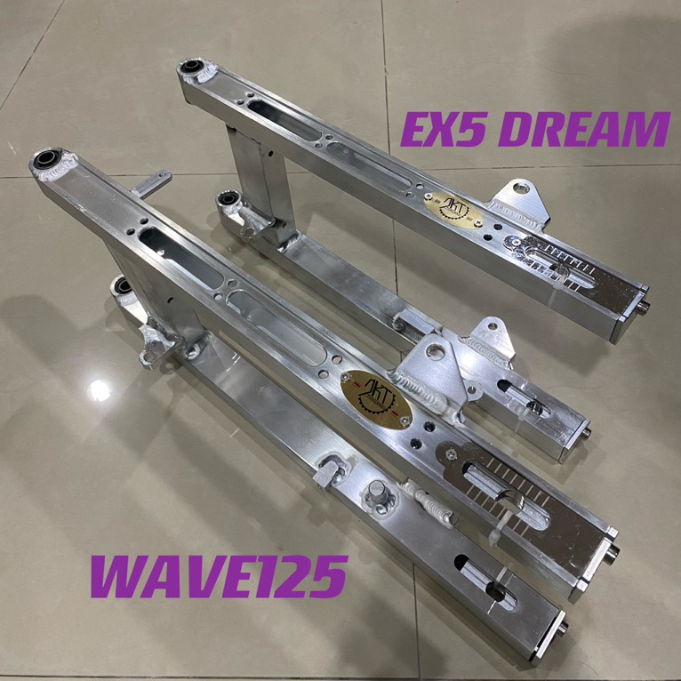 DKT SWING ARM SILVER +2inch WAVE125 LAGENDA 115 SRL115 SRL115Fi