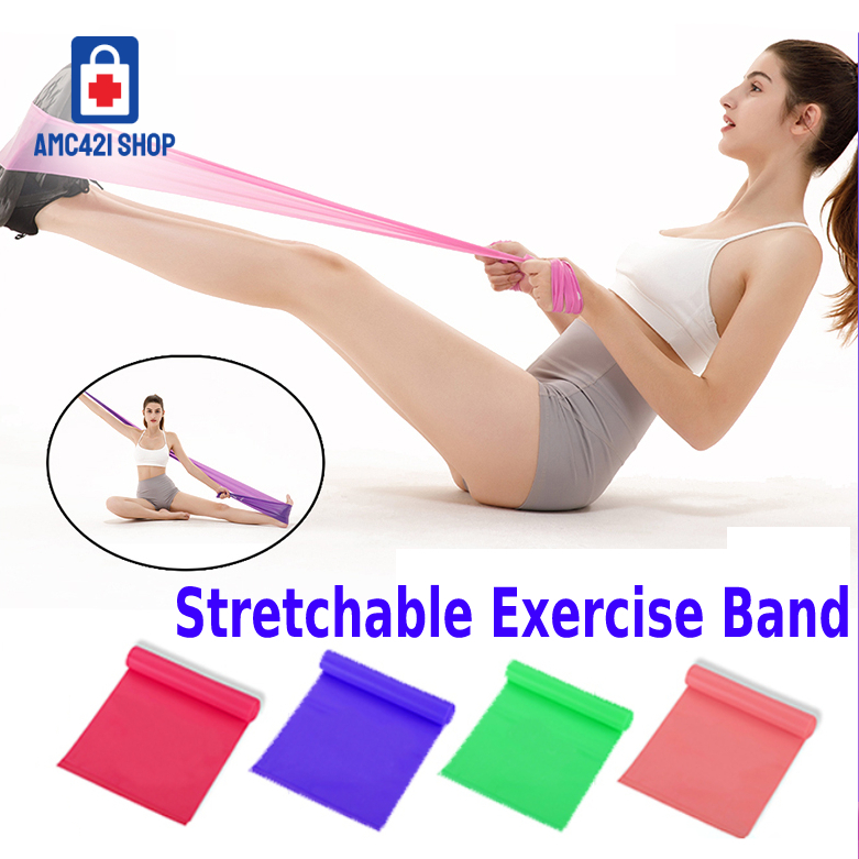 Elastic Yoga Fitness Band Belt Rubber Stretch Resistance Exercise 150cm