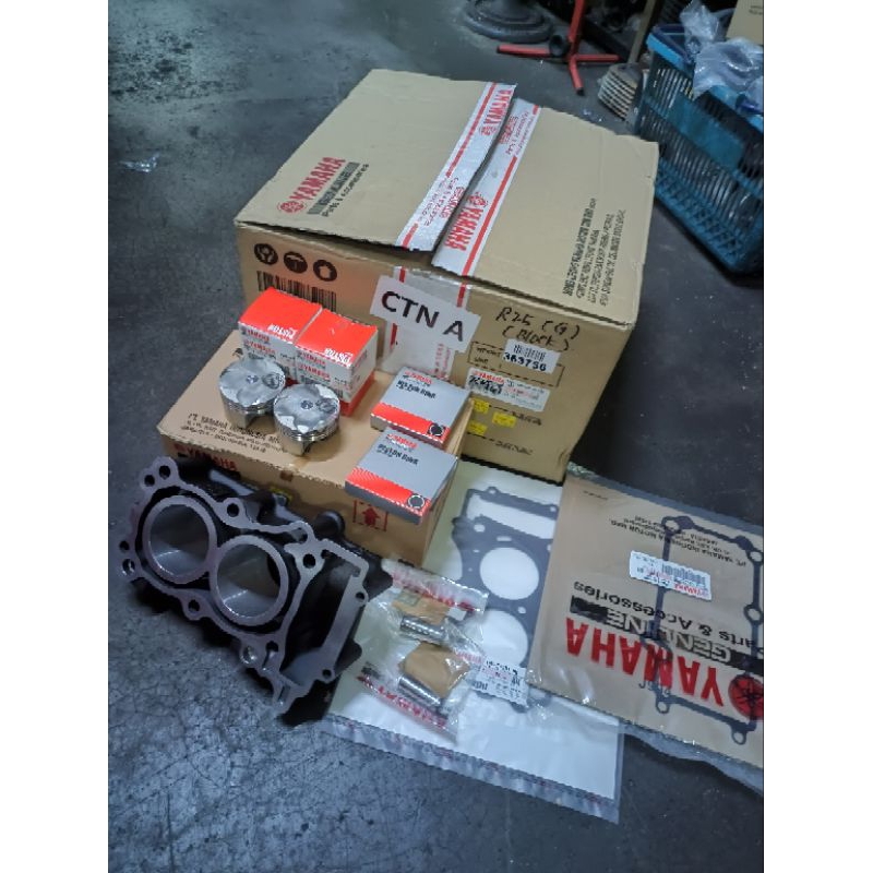 YAMAHA R25 CYLINDER BLOCK SET 💯% ORIGINAL | Shopee Malaysia