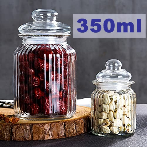 Glass Jar Pickle Jar Storage Container, with Air Tight Glass Lid (350ML) Kitchen, Aachar Pickle