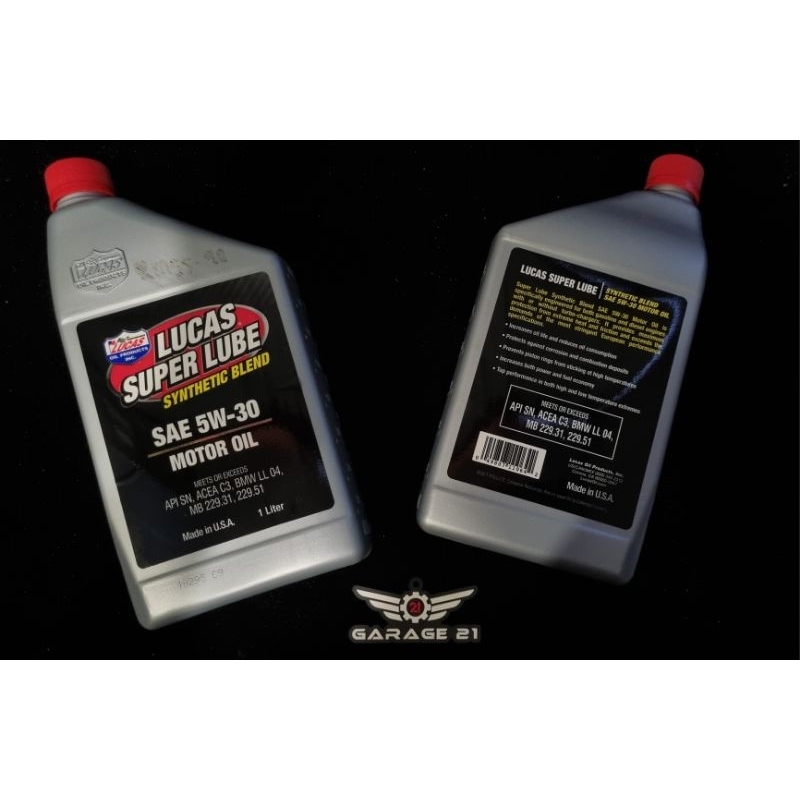 Lucas Super Lube Synthetic Blend SAE 5W30 Motor Oil (1 Liter) CAR ENGINE OIL USA (semi
