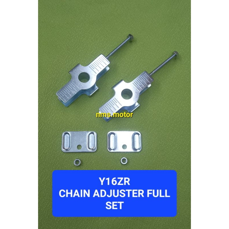 YAMAHA Y16ZR CHAIN ADJUSTER SET/CHAIN ADJUSTER PLATE/ARM COVER RANTAI