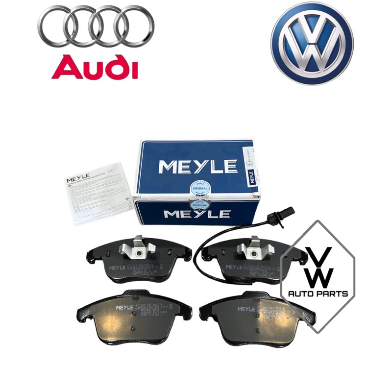 ( 100% MEYLE GERMANY ) FRONT DISC BRAKE PAD WITH SENSOR AUDI A4 1.8 ...