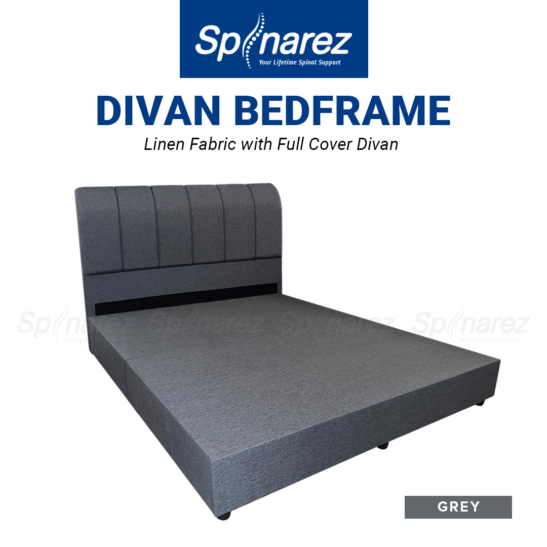 Spinarez Modern Divan + Headboard Bed Frame King/Queen (Mattress Not