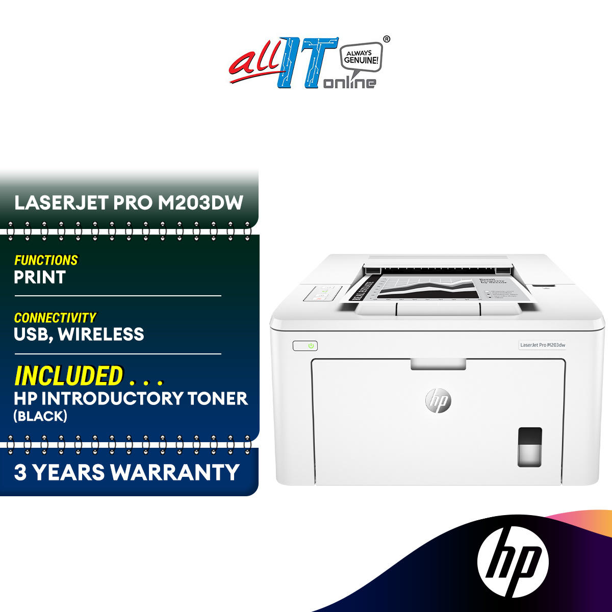 HP LaserJet Pro M203dw / HP LaserJet Pro M203dn Monochrome Wireless