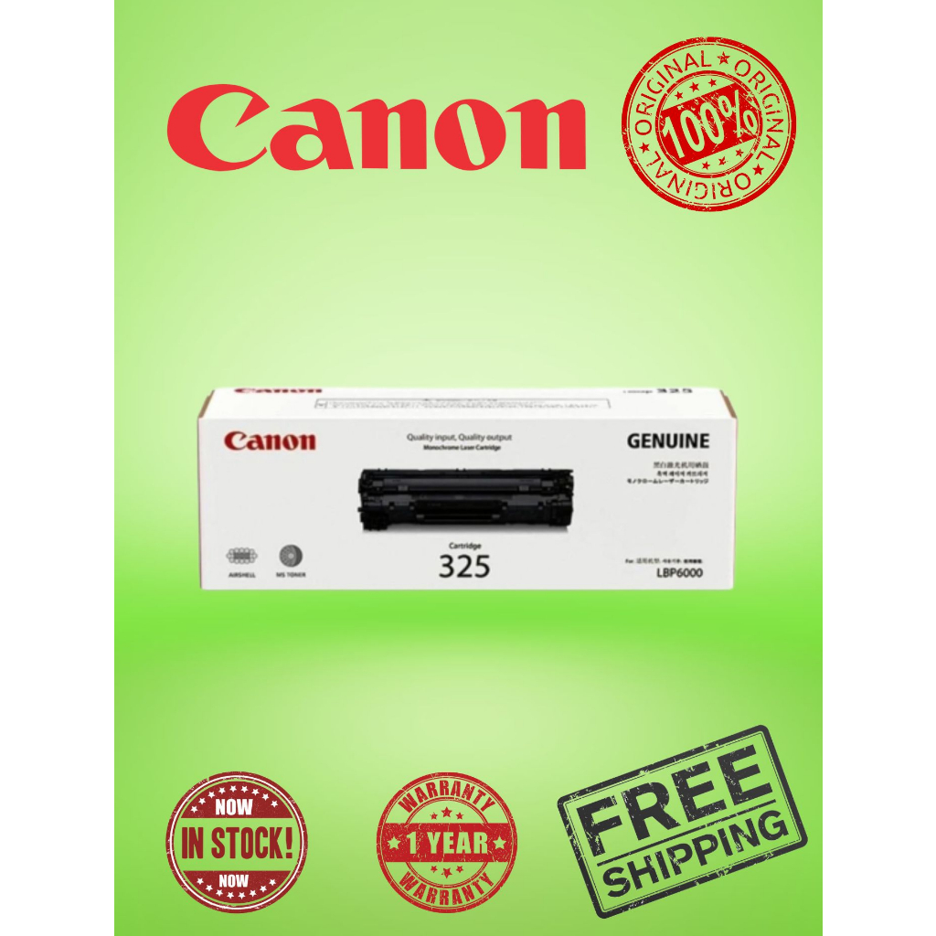 Canon Cart 325 Black Toner Cartrdige Lbp6030 Lbp6000 Lbp6040 Mf3010 Shopee Malaysia 2967