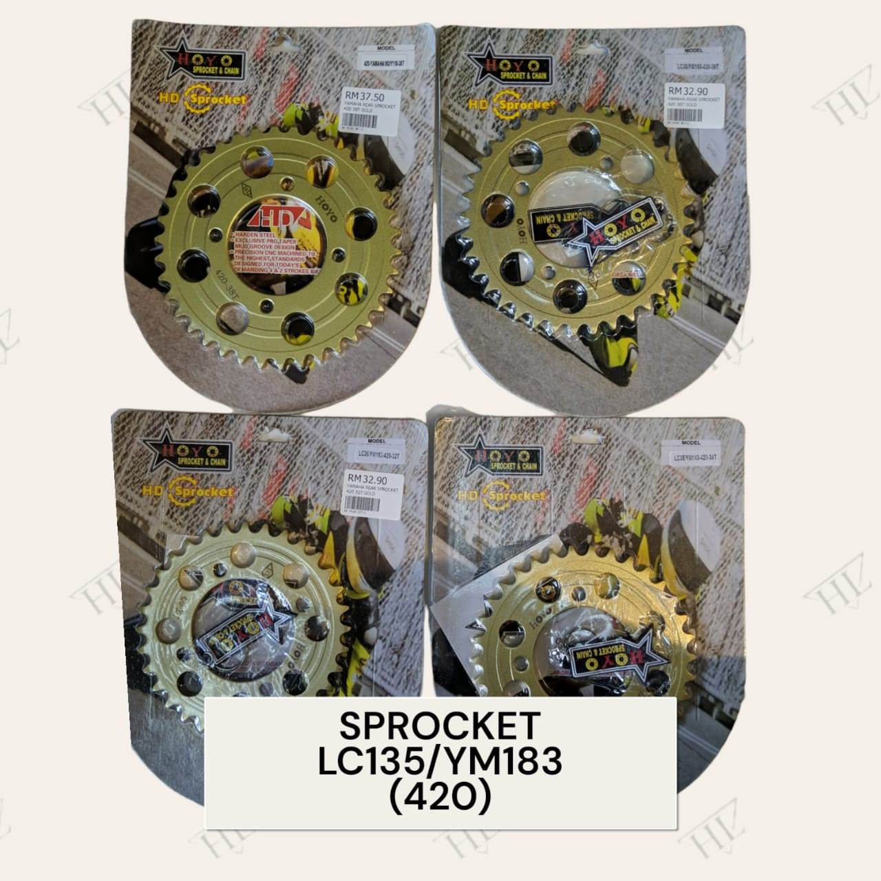 Hoyo Sprocket & Chain Ym Yamaha (420) 14T-41T | Shopee Malaysia