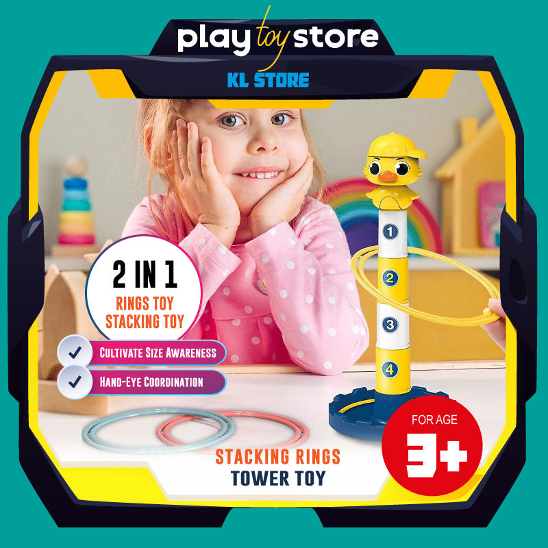 Cups Shape Sorter Stackable Blocks Learning Toy,Yellow Duck Toy Color ...