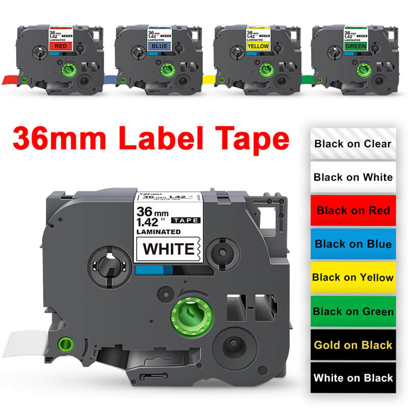BYZ TAPE 36mm Label Compatible for Brother TZe261 TZe161 TZe461 TZe561 ...
