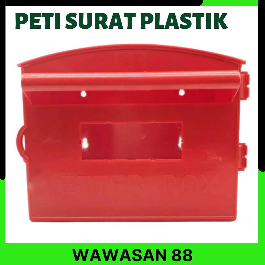 Peti Surat Plastik Red PVC Post Letter Box Plastic Mail Box Mailbox
