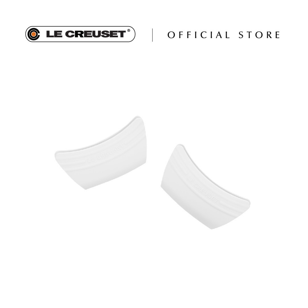 LE CREUSET 42813002200000 Creuset Zijgrepen set van 2 siliconen flexibel hittebestendig tot 250C Azuurblauw