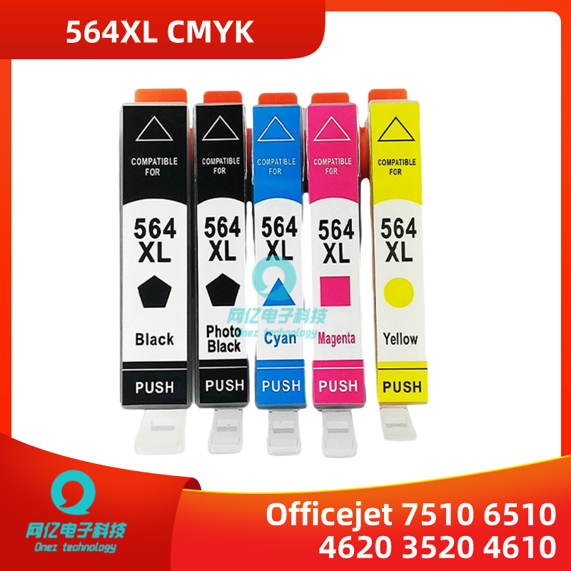 564XL 564 XL 4 Pack Compatible ink Cartridge Officejet 4610 4620 4622 ...