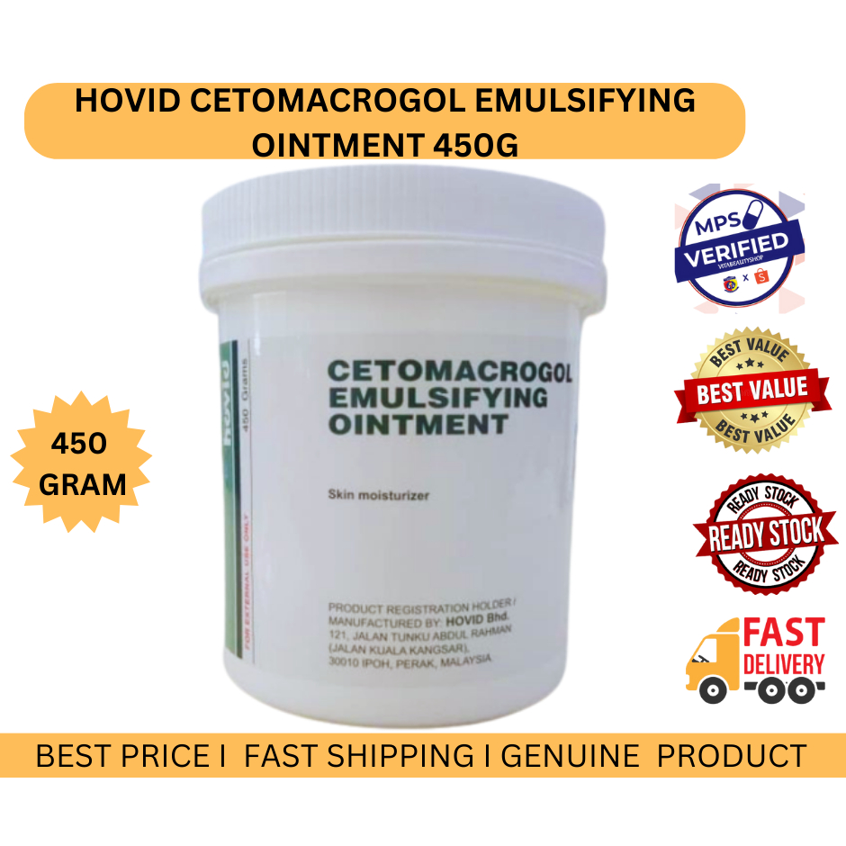 HOVID CETOMACROGOL EMULSIFYING OINTMENT 450G Shopee Malaysia