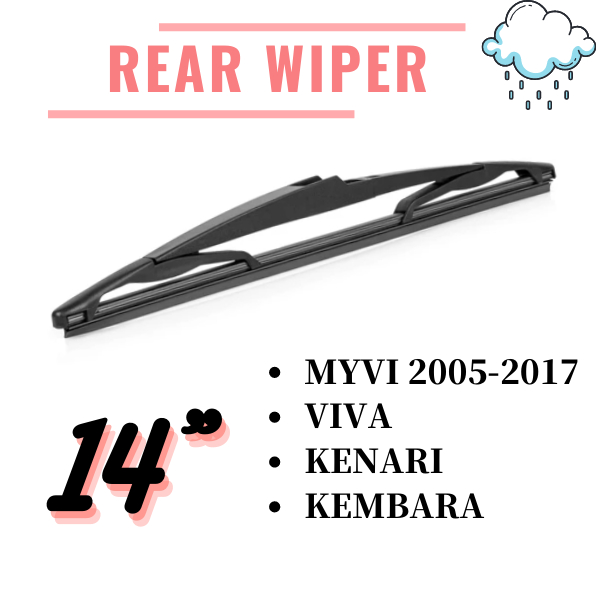 Silicone Soft Wiper Perodua Ativa/Alza/Aruz/Axia/Bezza/Kancil/Kelisa ...