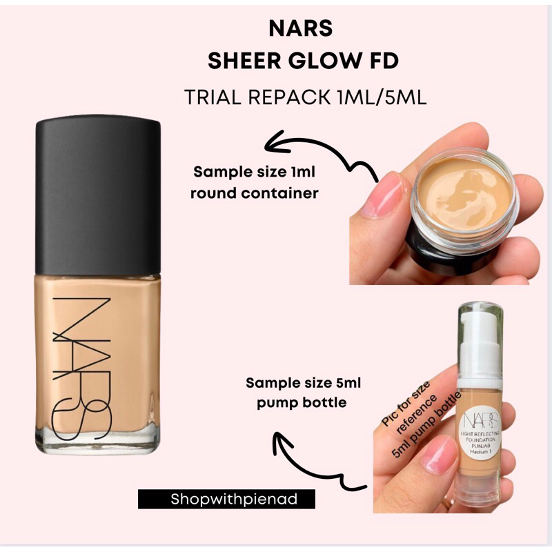 NARS SHEER GLOW FOUNDATION TR 1ml/5ml Shopee Malaysia