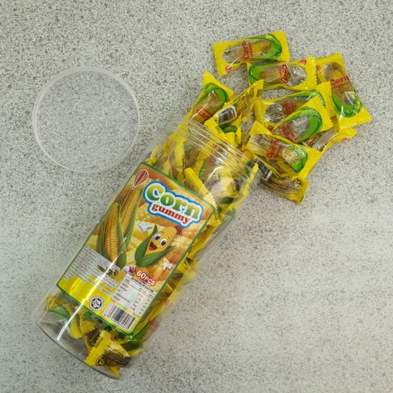 (60's) Corn Gummy Candy GulaGula Sweets Halal Shopee Malaysia