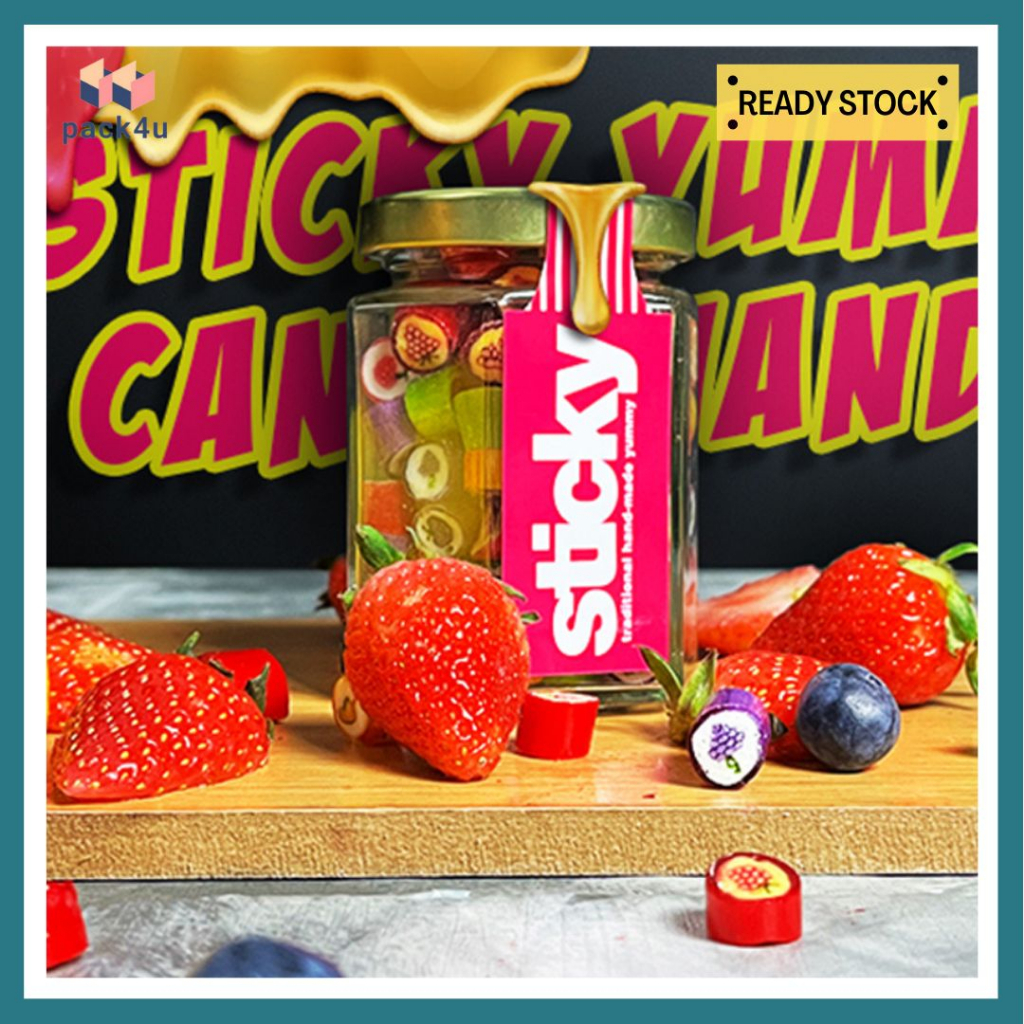 Sticky Candy 30g40g70g80g120g170g Mix Fruits Flavours Sweet Sour Snacks Candies Halal 5689