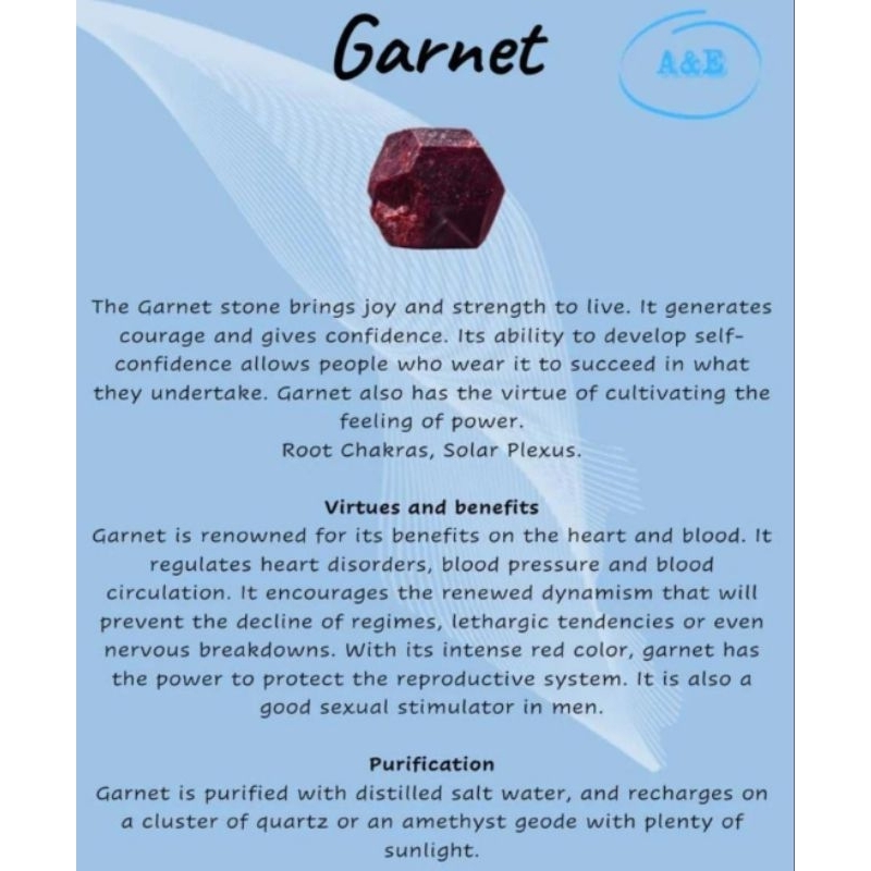 Red garnet shop benefits