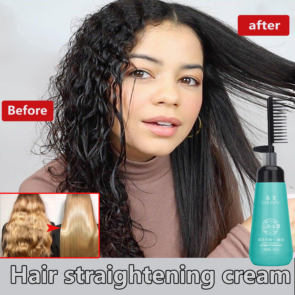 Permanent Hair Straightener Cream 直發膏 Rebonding Straight Hair relaxing