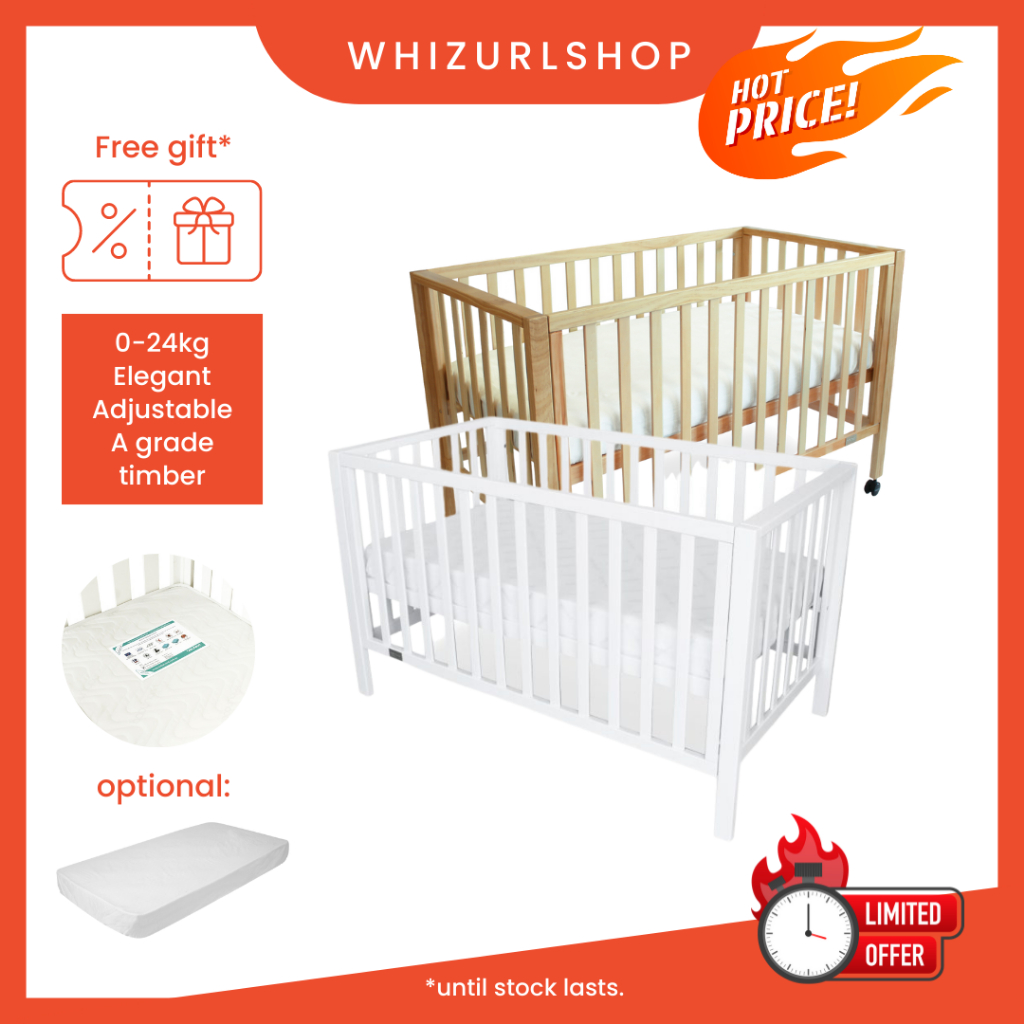 Lulu Cot Baby Bed (0m+) (Various Colour) Shopee Malaysia