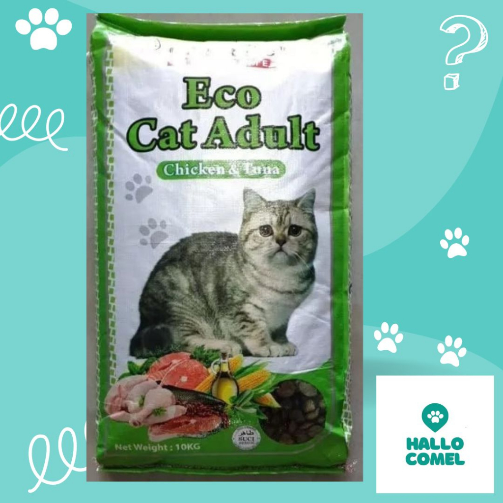Makanan Kucing Dewasa CARRYS Eco cat Adult 10kg Flavor Chicken and Tuna Shopee Malaysia