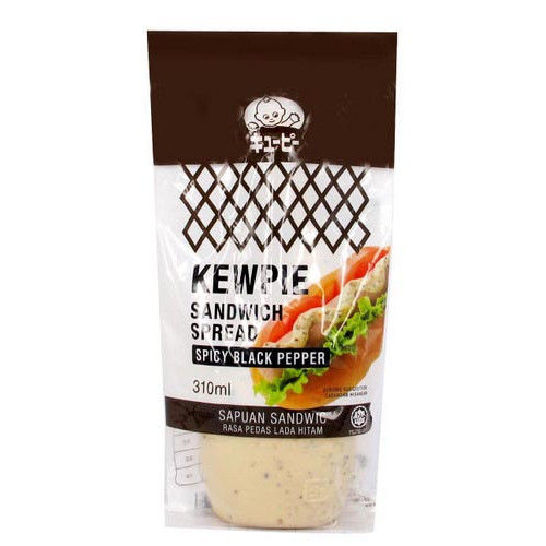 KEWPIE SANDWICH SPICY BLACK PEPPER 310ML sos snek snack sapu roti ...