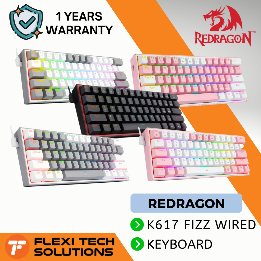 REDRAGON Fizz K617 - Mechanische Gaming Toetsenbord - RGB