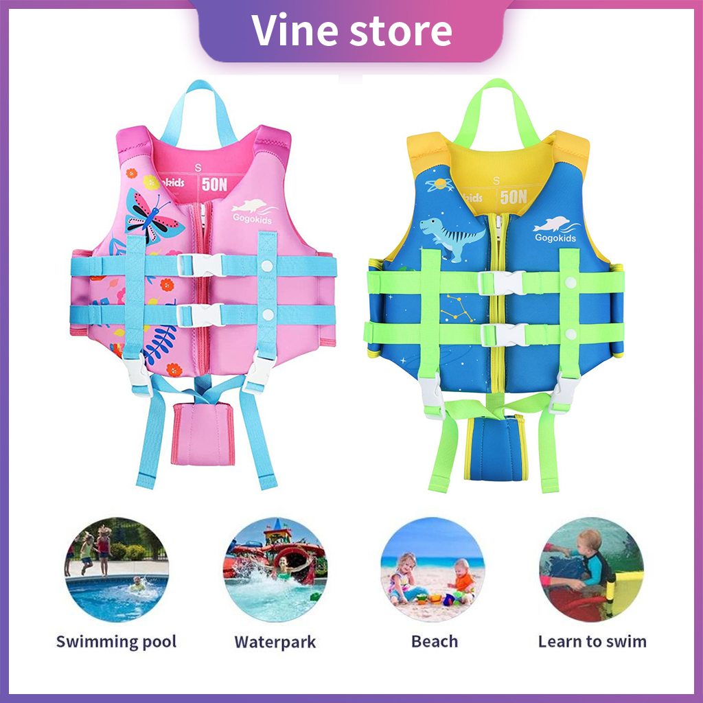 Vine Kids Swim Vest Safety Life Jacket Safety Vest Swimming Safety