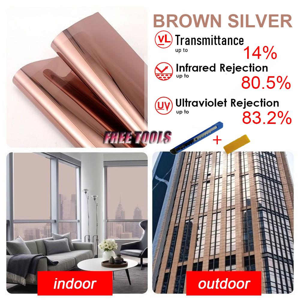 Window Film Glass Film Privacy One Way Mirror Film Reflective UV