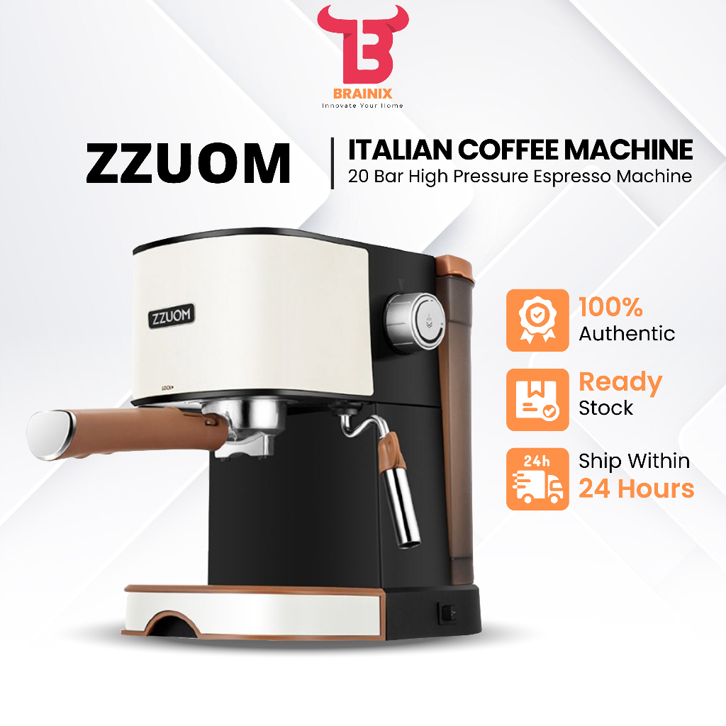 ZZUOM CM6826T Household Italian Coffee Machine 20 Bar High Pressure