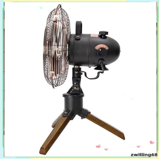 8inch antique metal desk fan, antique electric fan, shaking head