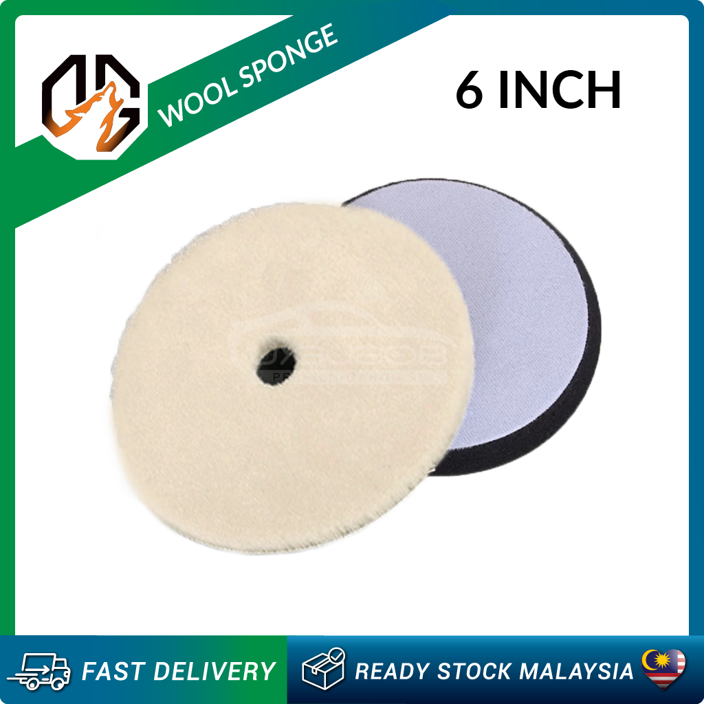 DETAILING WOLF [Promotion] Wool Sponge Fine Polishing Compound Buffing ...