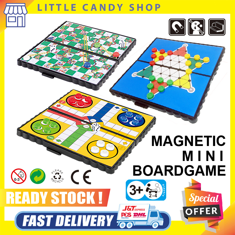 Portable Pocket Board Game Foldable I Chess Game, Ludo Game