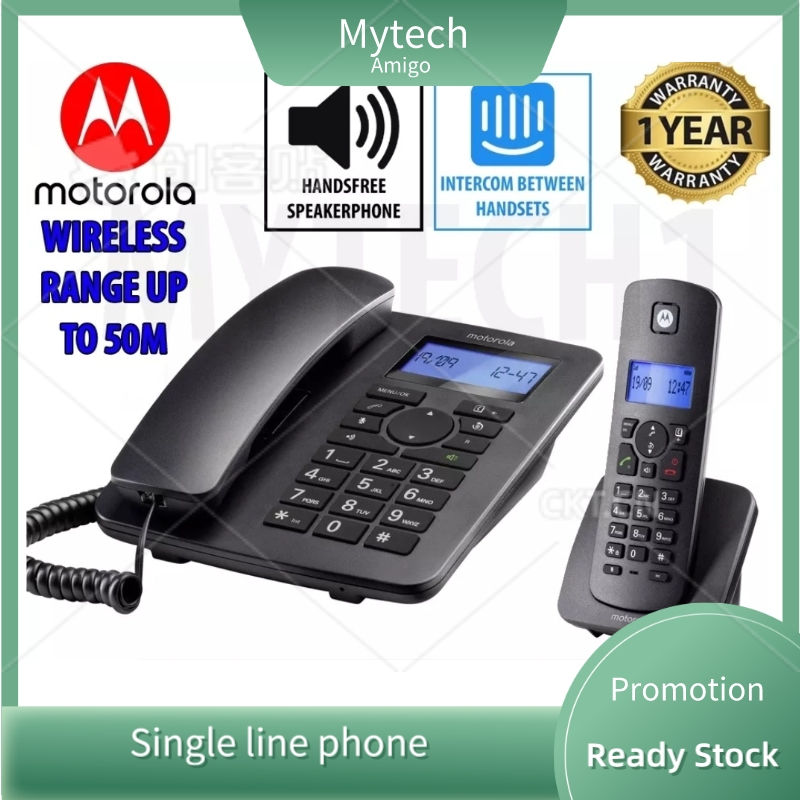 Motorola Corded & Cordless Telephone SET C4201 Twin Telephone