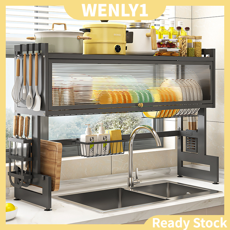 Dapur Rak Dish Rack Rak Pinggan With Clamshell Door