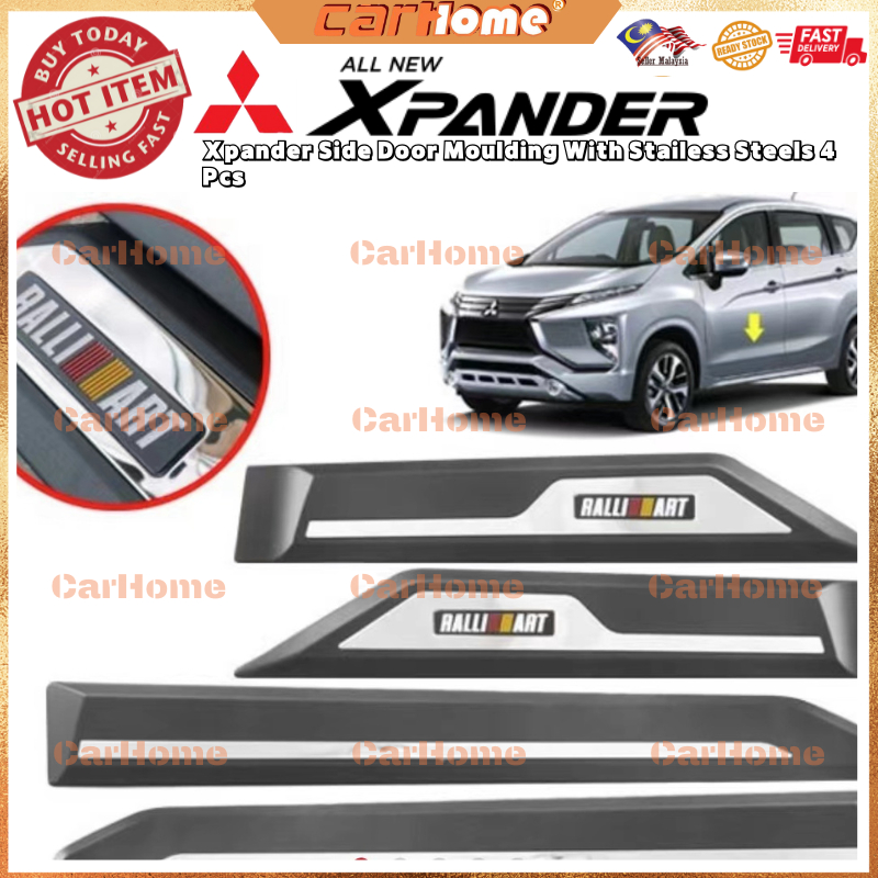 Mitsubishi Xpander Chrome Lining Side Door Moulding With Chrome And ...