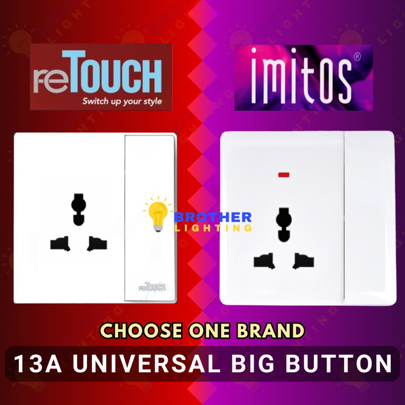 [SIRIM] White imitos BR Series / Retouch Ultra Rimless Switch Suis ...