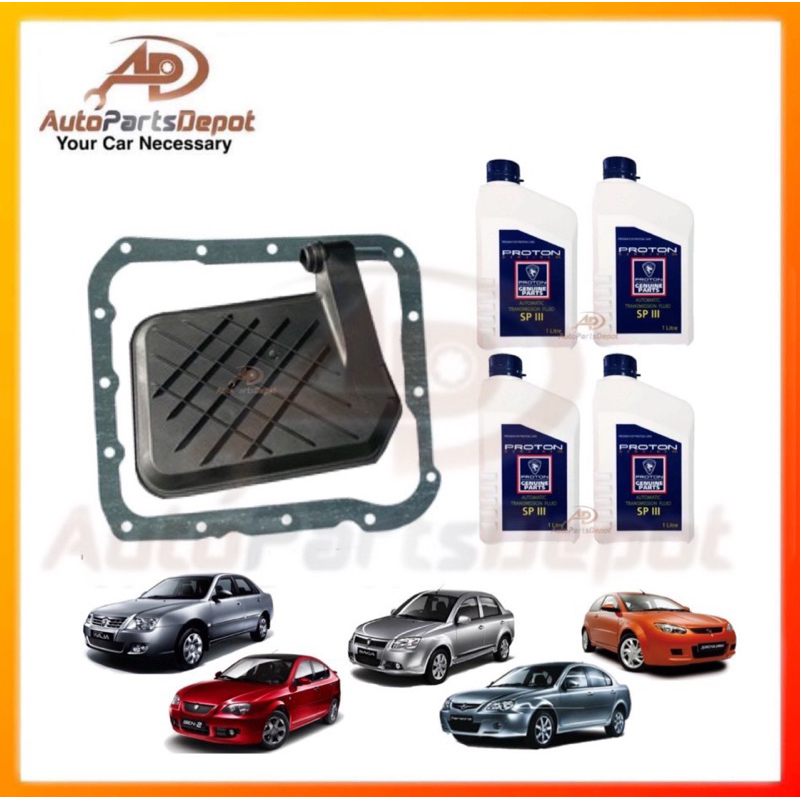 AUTO GEARBOX SERVICE SET (PROTON ATF SP3 1L MS991159 & AUTO FILTER
