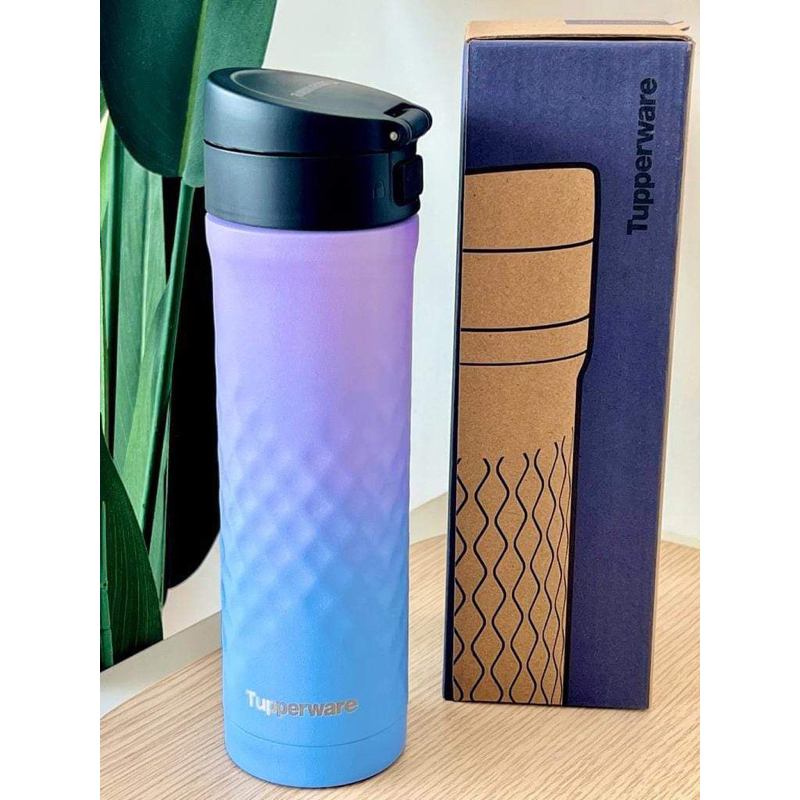 Tupperware Flip Tupperware City Thermal Bottle Tupperware Easy Open Flip N  Sip Thermal Flask Unit 420ml New