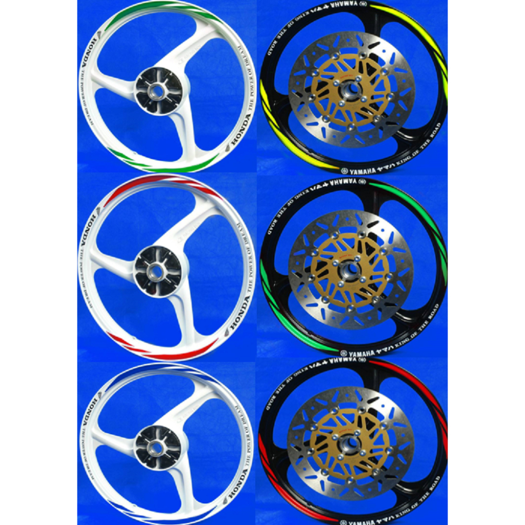 Sticker Sport Rim Yamha Honda Untuk Rim 17